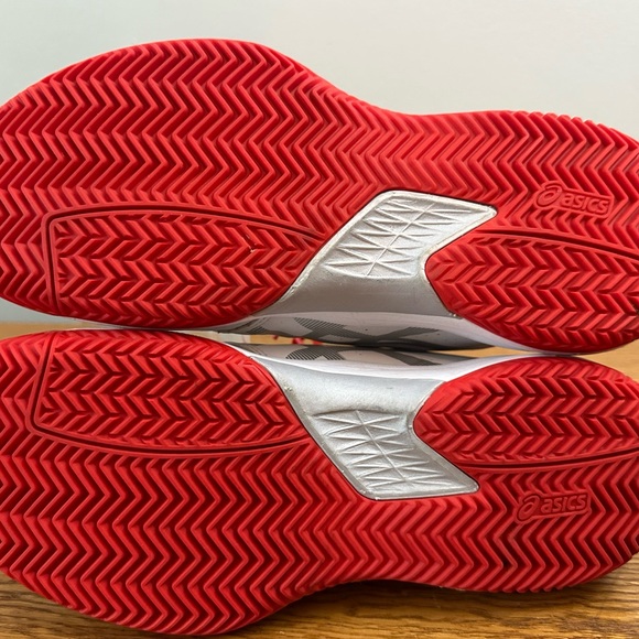 ASICS White and Red Sneakers - Picture 4 of 5